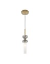 Maytoni Kyoto Lampa Wisząca 1xG9 28W Złoty, Szary MOD178PL-01GR