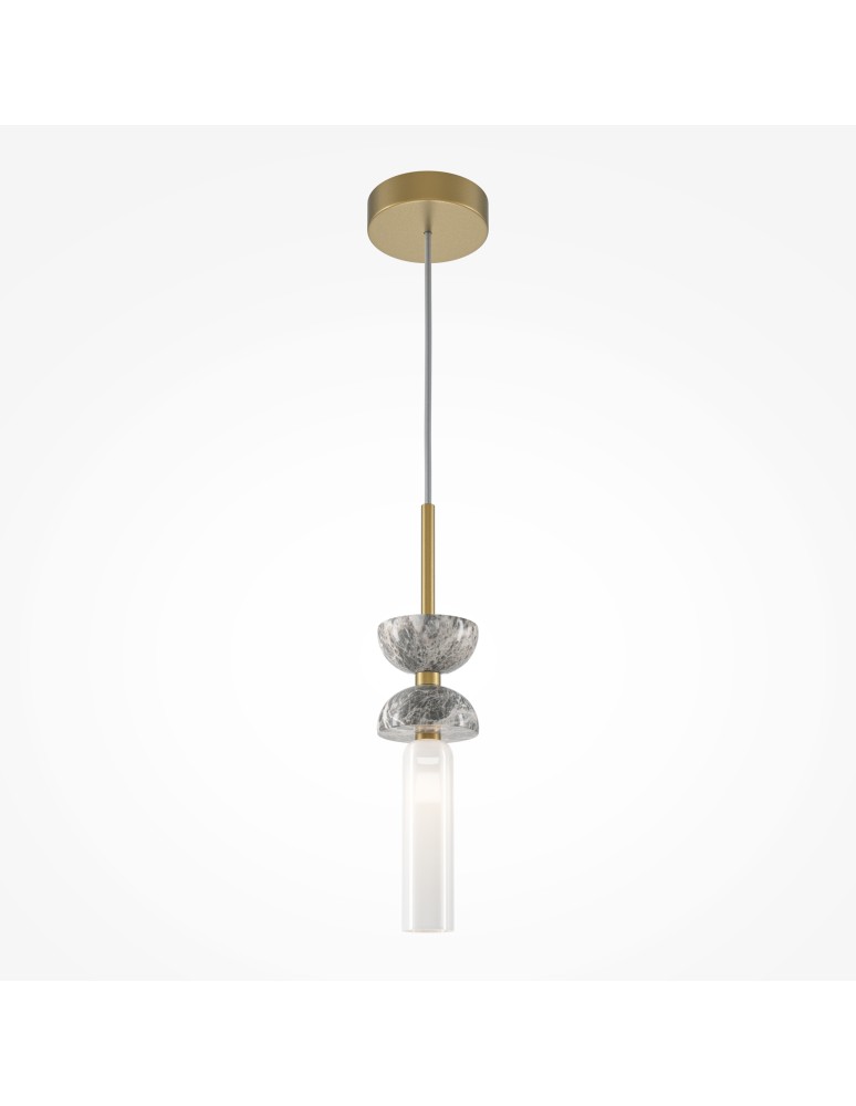 Maytoni Kyoto Lampa Wisząca 1xG9 28W Złoty, Szary MOD178PL-01GR