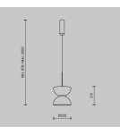 Maytoni Kyoto Lampa Wisząca LED 11W 1300lm 3000K Czarny MOD178PL-L11B3K Maytoni Kyoto Lampa Wisząca LED 11W 1300lm 3000K Czarny MOD178PL-L11B3K