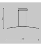 Maytoni Light Reflection Lampa Wisząca LED 15W 1150lm Mosiądz MOD243PL-L18BSK Maytoni Light Reflection Lampa Wisząca LED 15W 1150lm Mosiądz MOD243PL-L18BSK