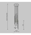 Maytoni Light stick Lampa Wisząca Rurki LED 46W 3350lm 3000K Czarny MOD236PL-L54B3K Maytoni Light stick Lampa Wisząca Rurki LED 46W 3350lm 3000K Czarny MOD236PL-L54B3K