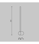 Maytoni Light stick Kinkiet Efekt Odbitego światła LED 7W 500lm 3000K Czarny MOD237WL-L6B3K Maytoni Light stick Kinkiet Efekt Odbitego światła LED 7W 500lm 3000K Czarny MOD237WL-L6B3K