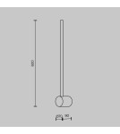 Kinkiety - Maytoni Light stick Kinkiet Efekt Odbitego światła LED 7W 500lm 3000K Mosiądz MOD237WL-L6BS3K - product 4