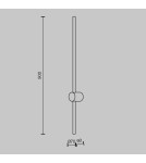 Kinkiety - Maytoni Light stick Kinkiet Efekt Odbitego światła LED 10W 750lm 3000K Mosiądz MOD237WL-L11BS3K - product 4