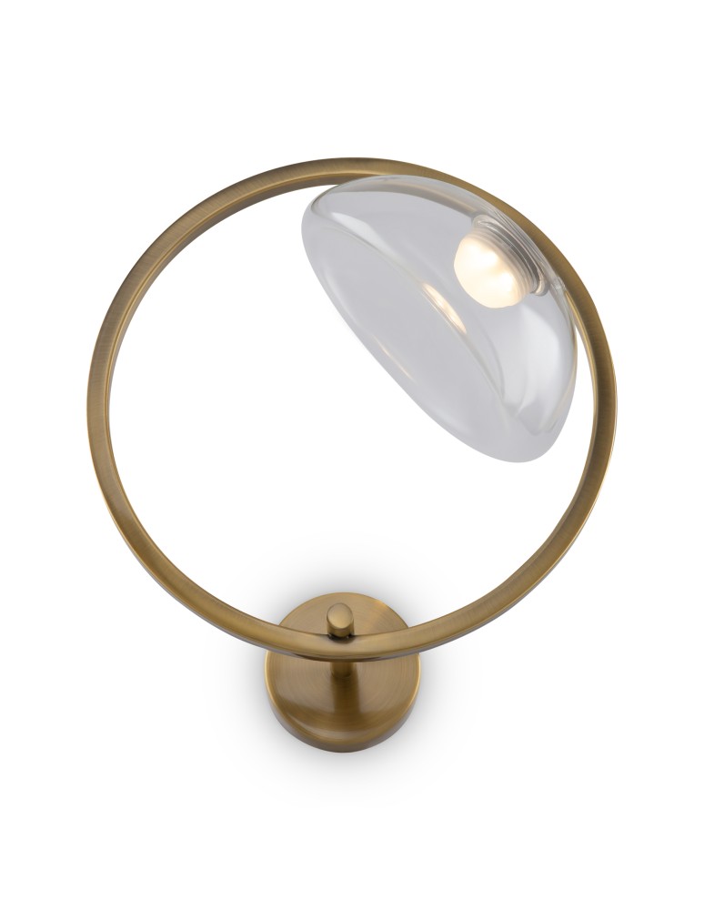 Maytoni Lunare Kinkiet Designerski LED 5W 450lm 3000K Mosiądz MOD327WL-L5BS3K1