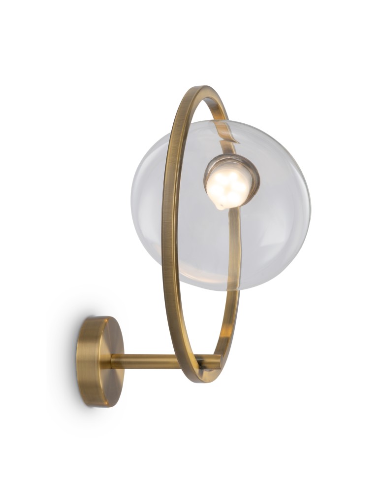 Maytoni Lunare Kinkiet Designerski LED 5W 450lm 3000K Mosiądz MOD327WL-L5BS3K1