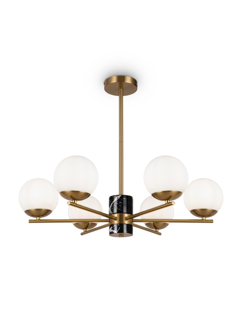 Maytoni Marble Żyrandol Nowoczesny Kule 6xE27 60W Mosiądz MOD187PL-06BS Maytoni Marble Żyrandol Nowoczesny Kule 6xE27 60W Mosiądz MOD187PL-06BS