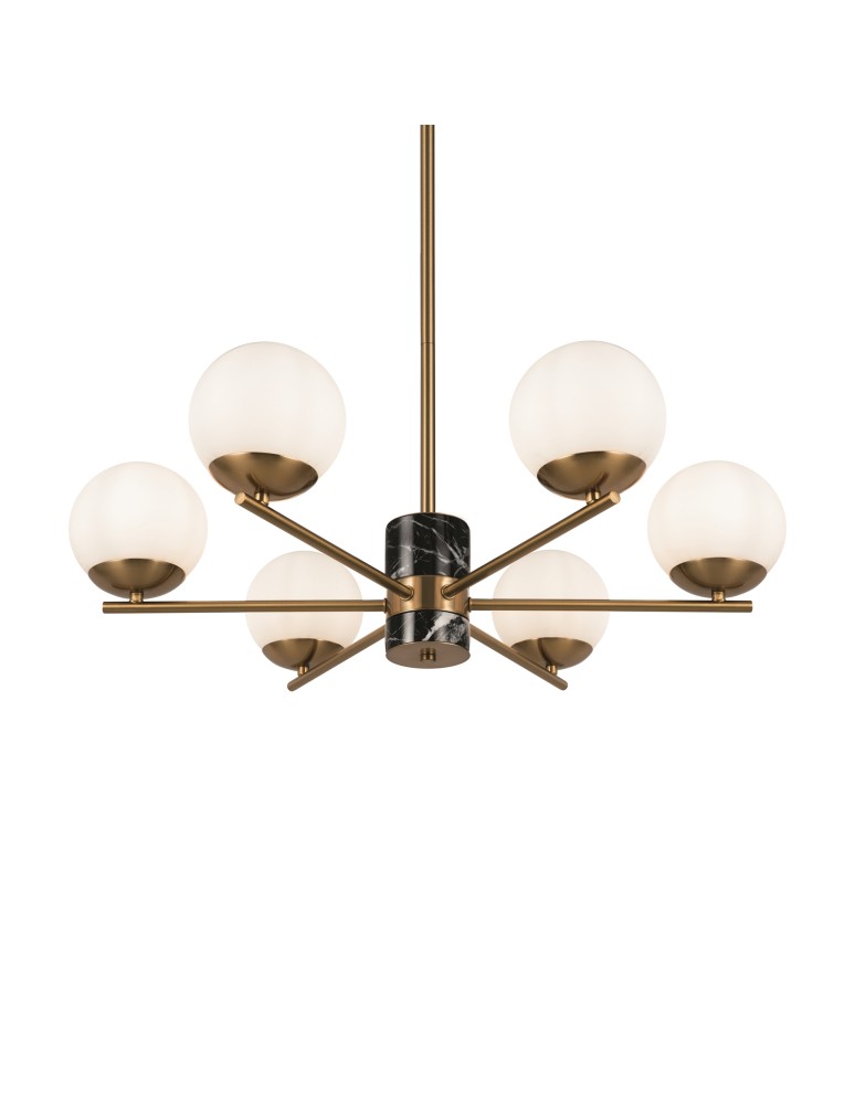Maytoni Marble Żyrandol Nowoczesny Kule 6xE27 60W Mosiądz MOD187PL-06BS Maytoni Marble Żyrandol Nowoczesny Kule 6xE27 60W Mosiądz MOD187PL-06BS