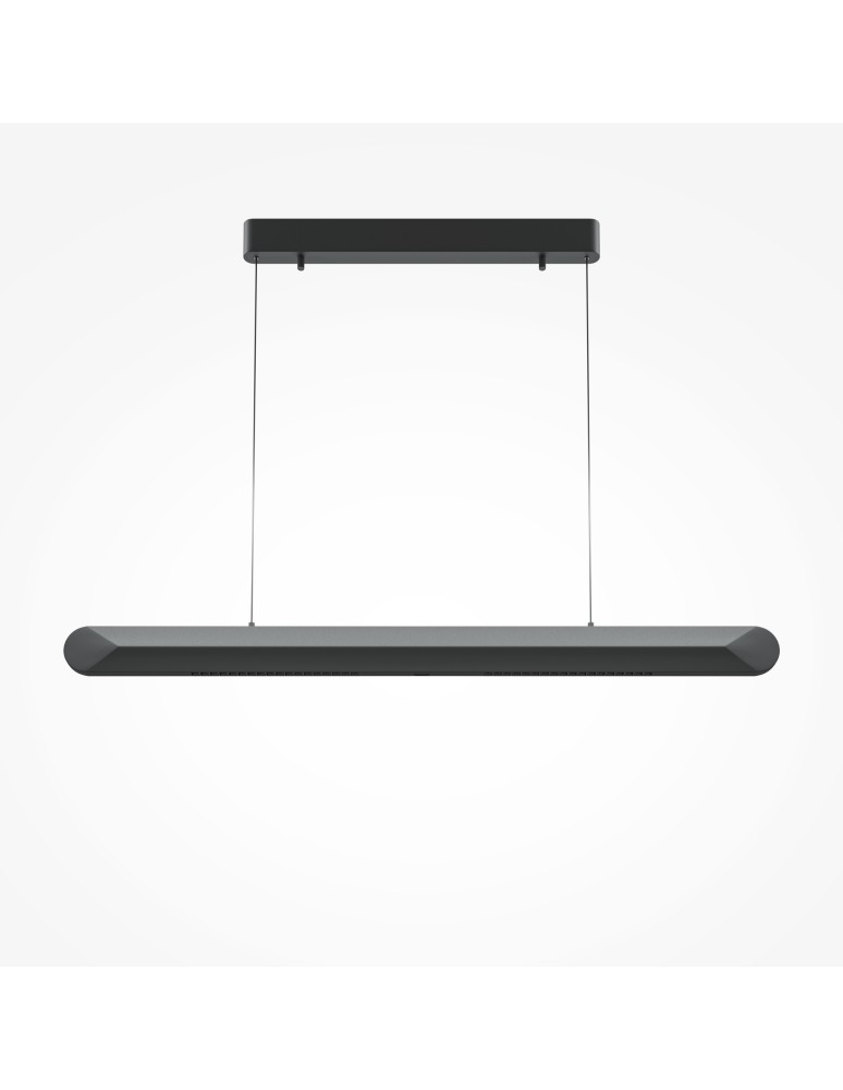 Maytoni Motion Lampa Wisząca Pozioma Nowoczesna nad Biurko/Wyspę LED 40W 2000lm 3000K Czarny MOD276PL-L40B3K Maytoni Motion Lampa Wisząca Pozioma Nowoczesna nad Biurko/Wyspę LED 40W 2000lm 3000K Czarny MOD276PL-L40B3K