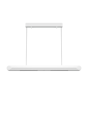 Maytoni Motion Lampa Wisząca Pozioma Nowoczesna nad Biurko/Wyspę LED 40W 2500lm 3000K Biały MOD276PL-L40W3K