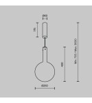 Maytoni Nebula Lampa Wisząca Szklane Kule LED 6W 700lm 3000K Biały MOD182PL-L6W3K Maytoni Nebula Lampa Wisząca Szklane Kule LED 6W 700lm 3000K Biały MOD182PL-L6W3K