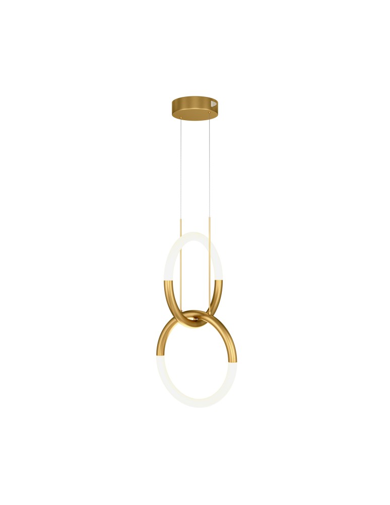 Maytoni Node Lampa Wisząca Nowoczesna LED 18W 1200lm 3000K Złoty MOD165PL-L18G3K