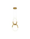 Maytoni Node Lampa Wisząca Nowoczesna LED 18W 1200lm 3000K Złoty MOD165PL-L18G3K