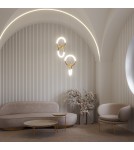 Maytoni Node Lampa Wisząca Nowoczesna LED 18W 1200lm 3000K Złoty MOD165PL-L18G3K Maytoni Node Lampa Wisząca Nowoczesna LED 18W 1200lm 3000K Złoty MOD165PL-L18G3K