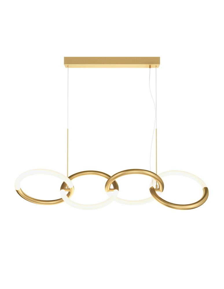 Maytoni Node Lampa Wisząca Nowoczesna LED 40W 2600lm 3000K Złoty MOD165PL-L40G3K