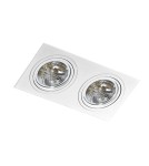 Lampy podtynkowe kwadratowe - Azzardo SIRO 2 WHITE 2xES111 Wpuszczana Biały AZ0771 - product 1