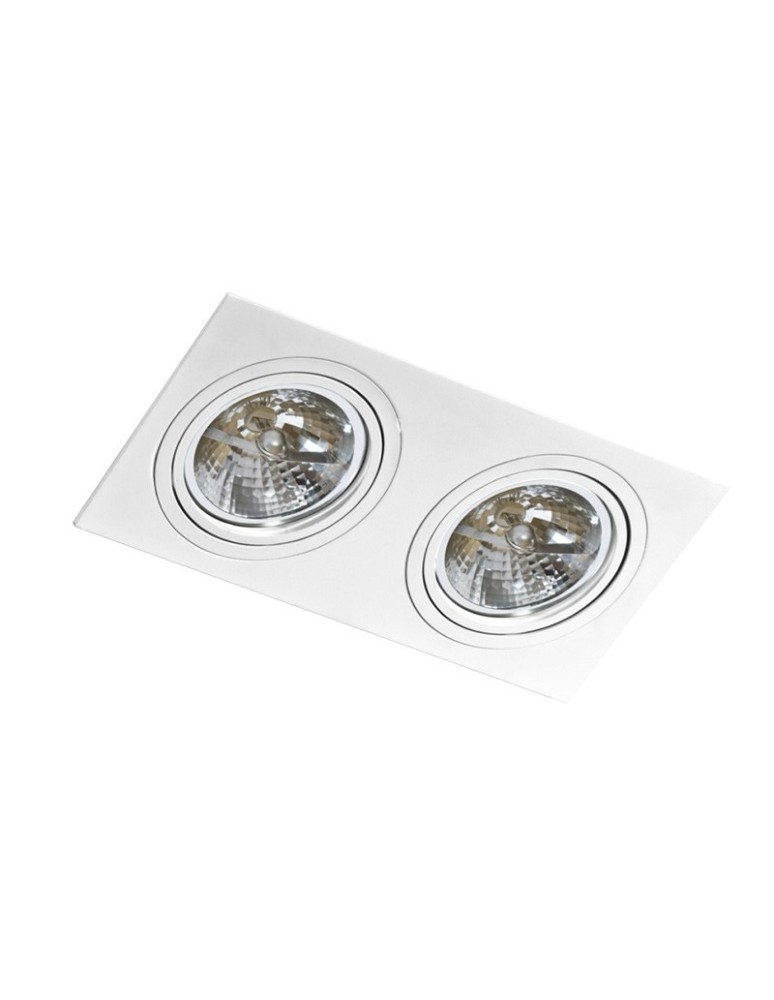 Lampy podtynkowe kwadratowe - Azzardo SIRO 2 WHITE 2xES111 Wpuszczana Biały AZ0771 - produkt kolory-swiatla.pl 1