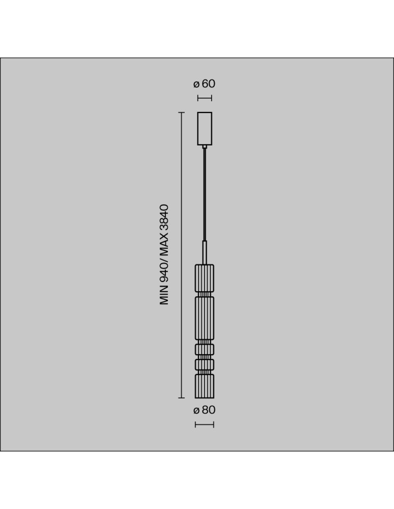 Maytoni Ordo Lampa Wisząca LED 8W 920lm 3000K Chrom MOD272PL-L12CH3K
