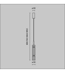 Maytoni Ordo Lampa Wisząca LED 8W 920lm 3000K Czarny MOD272PL-L12BS3K1 Maytoni Ordo Lampa Wisząca LED 8W 920lm 3000K Czarny MOD272PL-L12BS3K1