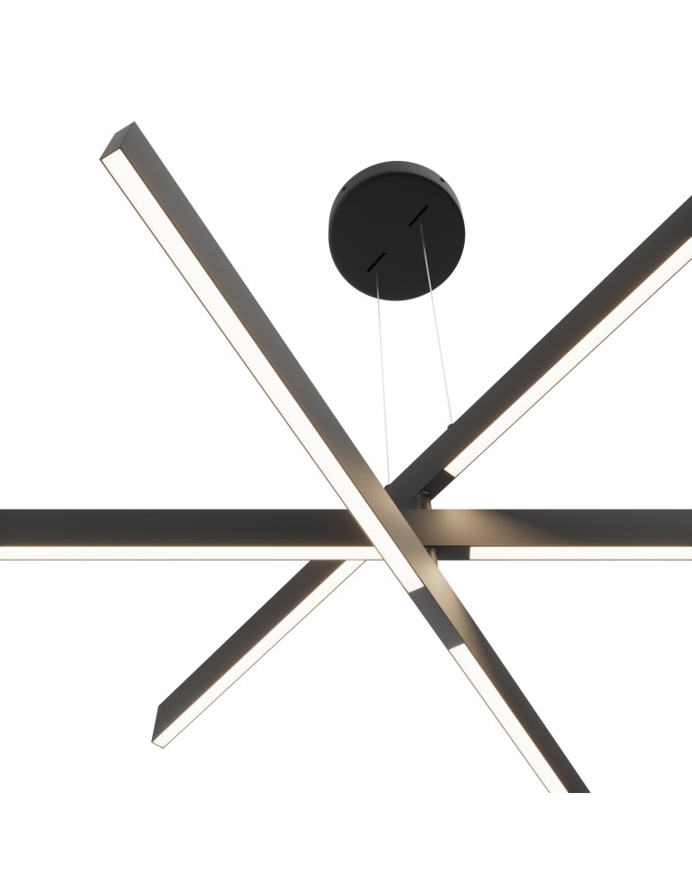 Maytoni Origami Lampa Wisząca LED 46W 2300lm 4000K Czarny MOD163PL-L38B4K1 Maytoni Origami Lampa Wisząca LED 46W 2300lm 4000K Czarny MOD163PL-L38B4K1
