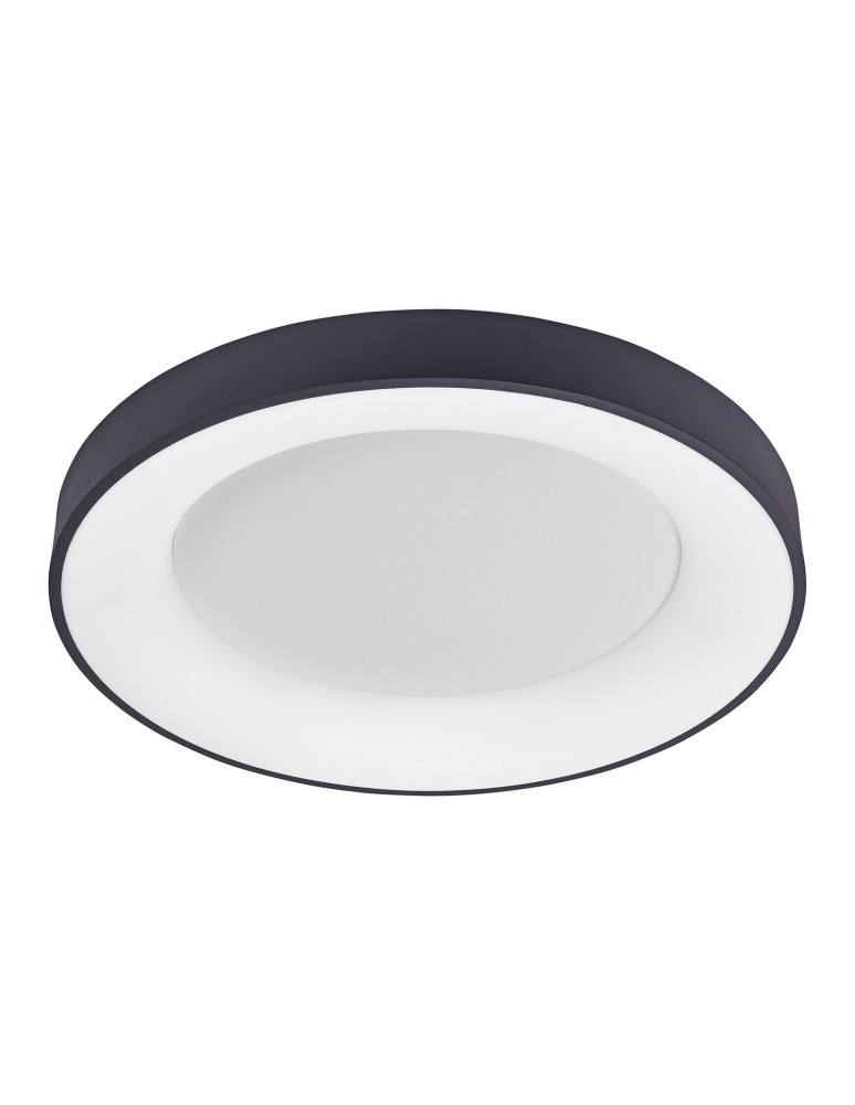 Lampy sufitowe - ITALUX Giulia Czarny Plafon LED 50W 2750lm 3000K 5304-850RC-BK-3 - produkt kolory-swiatla.pl 1