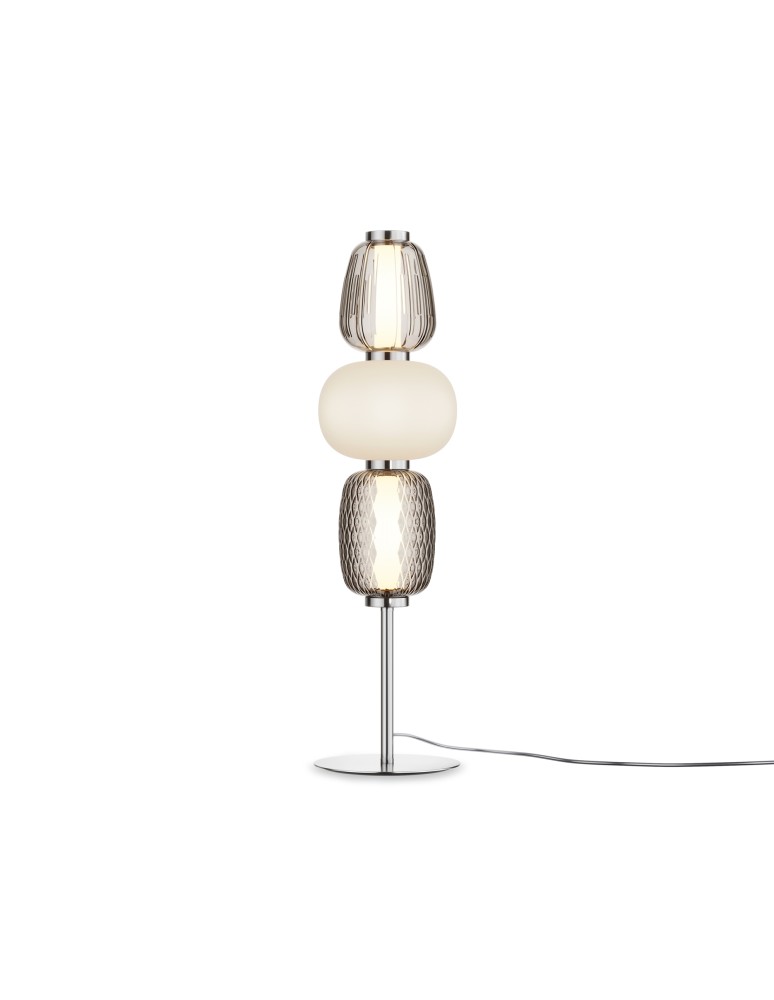 Maytoni Pattern Lampa Stołowa LED 28W 3800lm 3000K Chrom MOD267TL-L28CH3K Maytoni Pattern Lampa Stołowa LED 28W 3800lm 3000K Chrom MOD267TL-L28CH3K