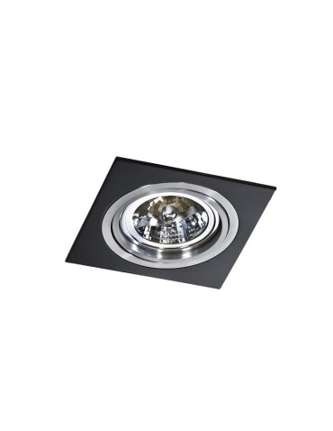 Azzardo SIRO 1 BLACK/ALUMINIUM 1xES111 Wpuszczana Czarny/Aluminium AZ0769