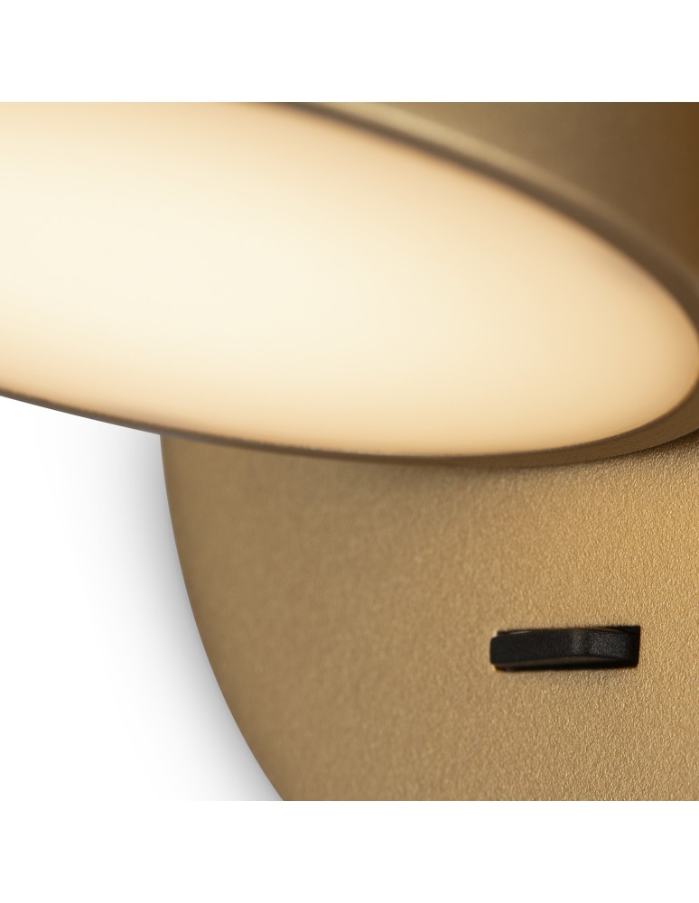 Maytoni Pixel Kinkiet/Ścienna z Włącznikiem LED 7W 350lm 3000K Mosiądz MOD421WL-L6BS3K Maytoni Pixel Kinkiet/Ścienna z Włącznikiem LED 7W 350lm 3000K Mosiądz MOD421WL-L6BS3K
