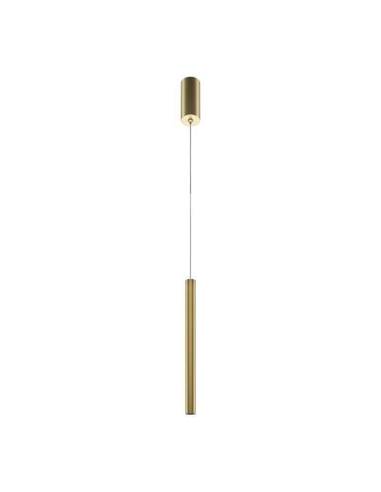 Maytoni Pro Base Lampa Wisząca Rurka LED 6W 500lm 4000K Złoty MOD159PL-L6G4K2 Maytoni Pro Base Lampa Wisząca Rurka LED 6W 500lm 4000K Złoty MOD159PL-L6G4K2