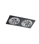 Lampy podtynkowe kierunkowe - Azzardo SIRO 2 BLACK/ALU 2xES111 Wpuszczana Czarny/Aluminium AZ0772 - product 1