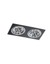 Azzardo SIRO 2 BLACK/ALU 2xES111 Wpuszczana Czarny/Aluminium AZ0772