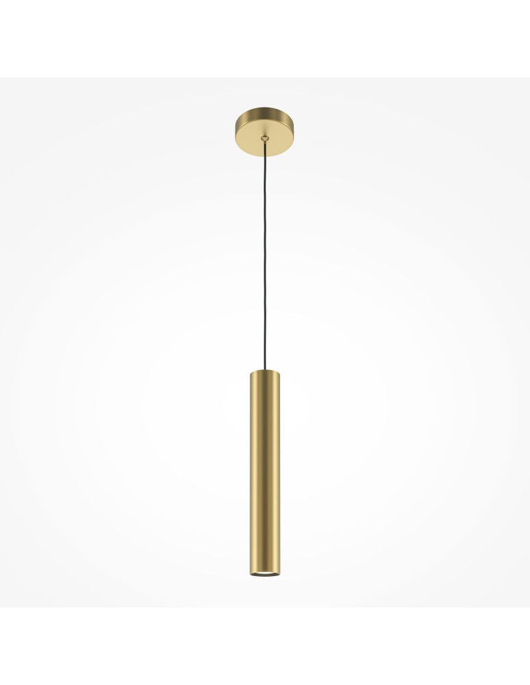 Maytoni Pro Focus Lampa Wisząca Rurka 1xGU10 6W Złoty MOD161PL-01G1 Maytoni Pro Focus Lampa Wisząca Rurka 1xGU10 6W Złoty MOD161PL-01G1