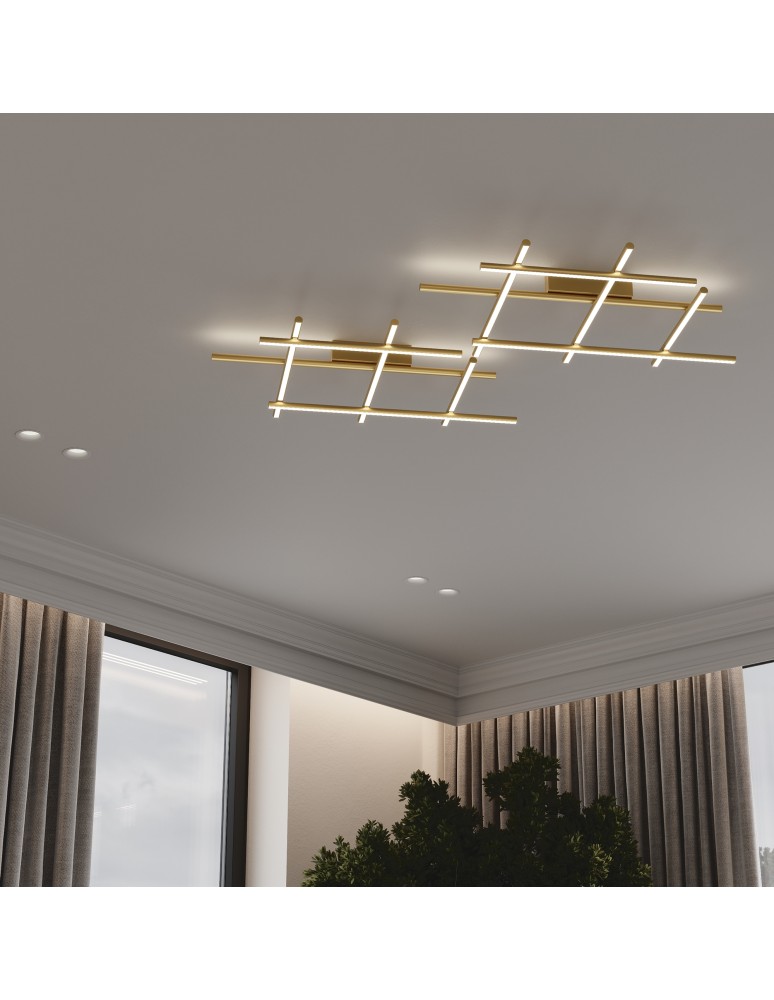 Maytoni Radiance Lampa Sufitowa LED 50W 2250lm 3000K Złoty MOD278CL-L50G3K Maytoni Radiance Lampa Sufitowa LED 50W 2250lm 3000K Złoty MOD278CL-L50G3K