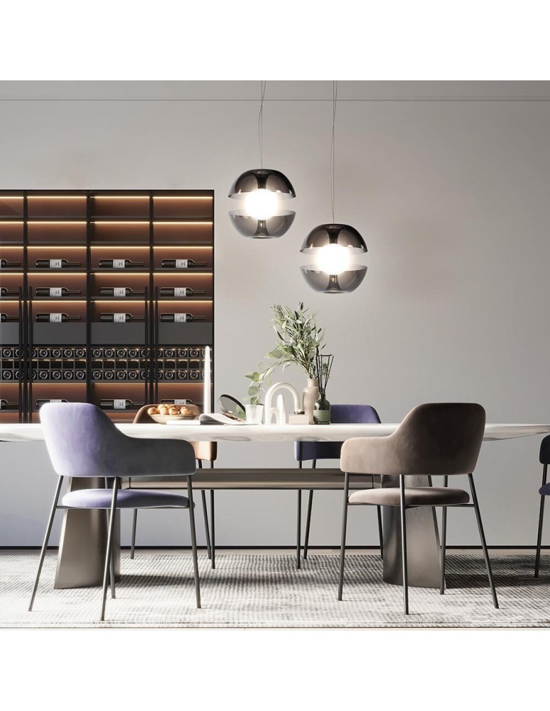 Maytoni Rebel Lampa Wisząca LED 6W 500lm 3000K Chrom MOD322PL-L6B3K Maytoni Rebel Lampa Wisząca LED 6W 500lm 3000K Chrom MOD322PL-L6B3K