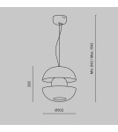 Maytoni Rebel Lampa Wisząca LED 6W 500lm 3000K Chrom MOD322PL-L6B3K Maytoni Rebel Lampa Wisząca LED 6W 500lm 3000K Chrom MOD322PL-L6B3K