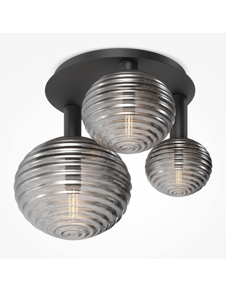 Maytoni Reels Lampa Sufitowa 3xE14 40W Czarny MOD268CL-03B Maytoni Reels Lampa Sufitowa 3xE14 40W Czarny MOD268CL-03B