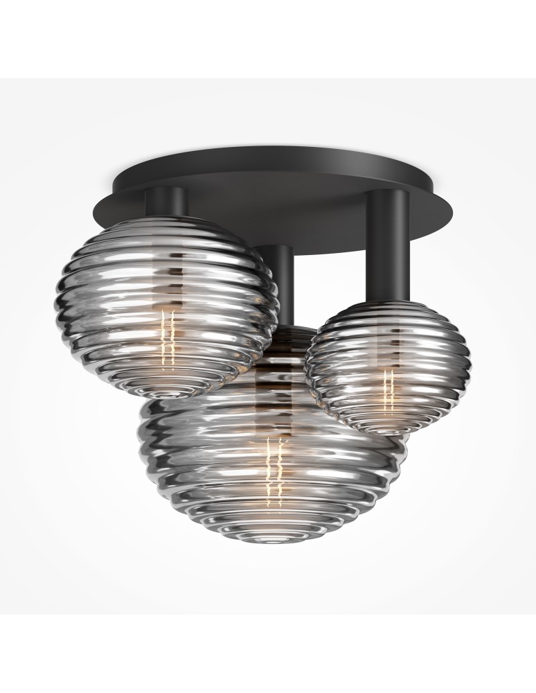 Maytoni Reels Lampa Sufitowa 3xE14 40W Czarny MOD268CL-03B Maytoni Reels Lampa Sufitowa 3xE14 40W Czarny MOD268CL-03B