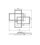 Maytoni Rida Lampa Sufitowa LED 78W 4300lm Biały MOD015CL-L80WK Maytoni Rida Lampa Sufitowa LED 78W 4300lm Biały MOD015CL-L80WK