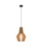 Maytoni Roots Lampa Wisząca Drewniana 1xE27 40W Czarny MOD191PL-01W1 Maytoni Roots Lampa Wisząca Drewniana 1xE27 40W Czarny MOD191PL-01W1