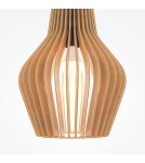 Maytoni Roots Lampa Wisząca Drewniana 1xE27 40W Czarny MOD191PL-01W1 Maytoni Roots Lampa Wisząca Drewniana 1xE27 40W Czarny MOD191PL-01W1