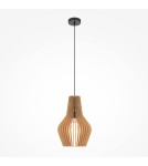 Maytoni Roots Lampa Wisząca Drewniana 1xE27 40W Czarny MOD191PL-01W1 Maytoni Roots Lampa Wisząca Drewniana 1xE27 40W Czarny MOD191PL-01W1