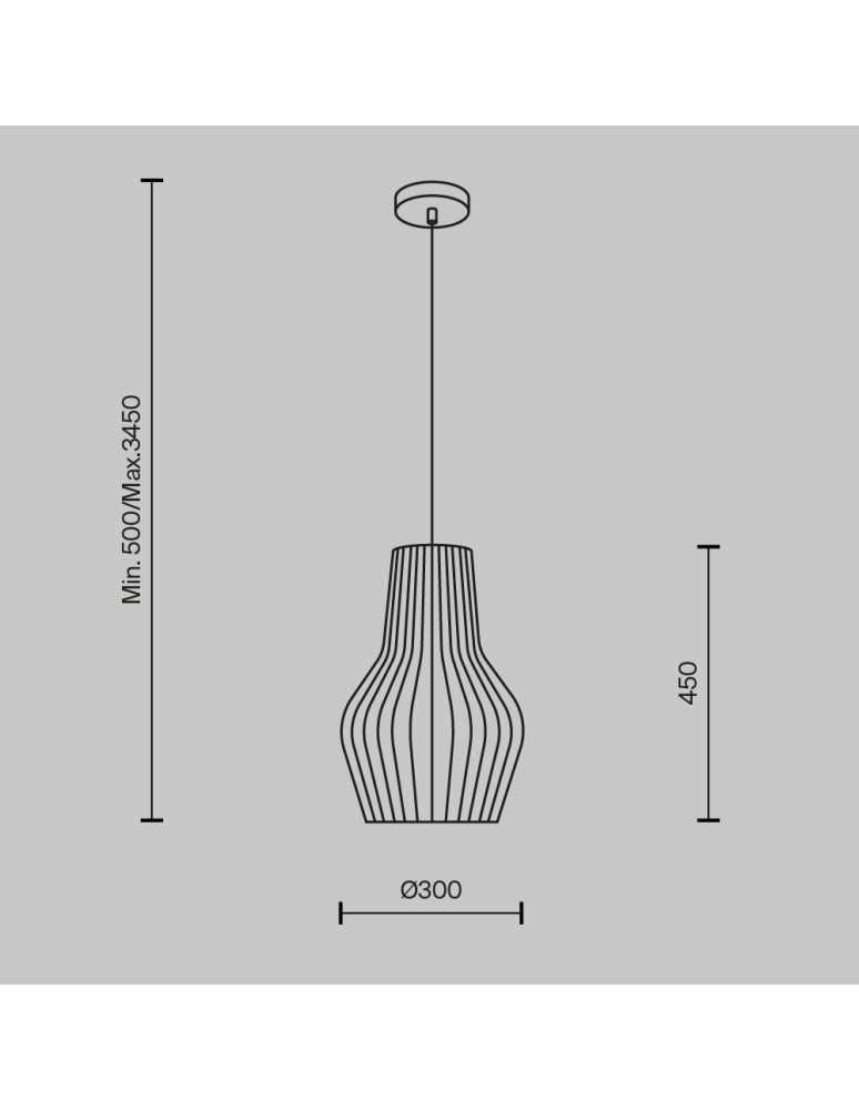 Maytoni Roots Lampa Wisząca Drewniana 1xE27 40W Czarny MOD191PL-01W1 Maytoni Roots Lampa Wisząca Drewniana 1xE27 40W Czarny MOD191PL-01W1
