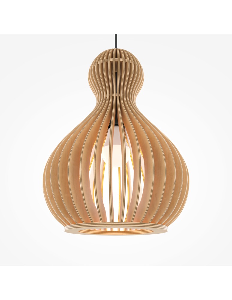 Maytoni Roots Lampa Wisząca Drewniana 1xE27 40W Czarny MOD192PL-01W1 Maytoni Roots Lampa Wisząca Drewniana 1xE27 40W Czarny MOD192PL-01W1