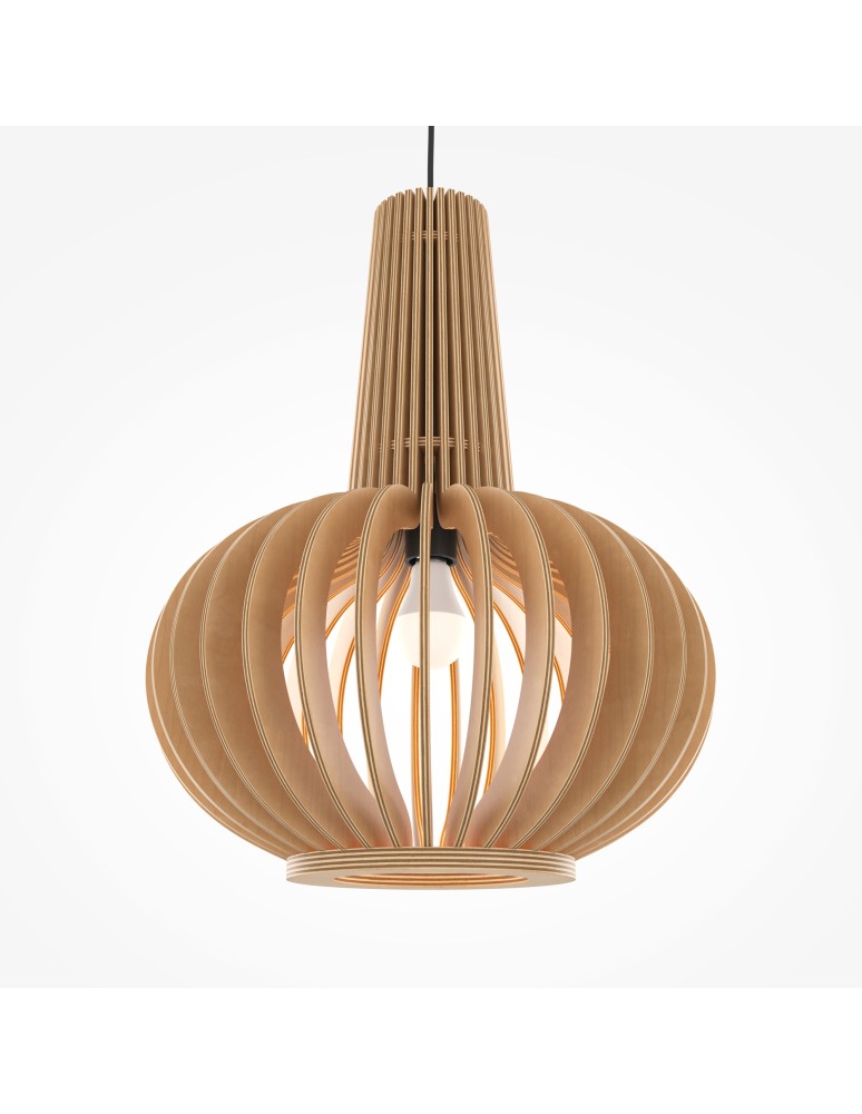 Maytoni Roots Lampa Wisząca Drewniana 1xE27 40W Czarny MOD193PL-01W1 Maytoni Roots Lampa Wisząca Drewniana 1xE27 40W Czarny MOD193PL-01W1