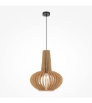 Maytoni Roots Lampa Wisząca Drewniana 1xE27 40W Czarny MOD193PL-01W1 Maytoni Roots Lampa Wisząca Drewniana 1xE27 40W Czarny MOD193PL-01W1