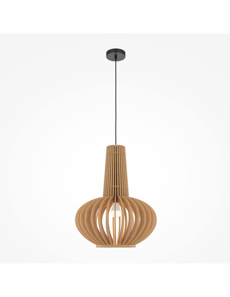 Maytoni Roots Lampa Wisząca Drewniana 1xE27 40W Czarny MOD193PL-01W1 Maytoni Roots Lampa Wisząca Drewniana 1xE27 40W Czarny MOD193PL-01W1