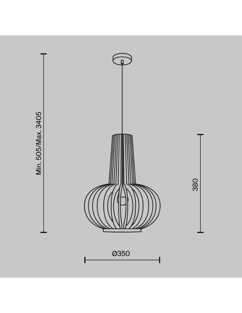 Maytoni Roots Lampa Wisząca Drewniana 1xE27 40W Czarny MOD193PL-01W1 Maytoni Roots Lampa Wisząca Drewniana 1xE27 40W Czarny MOD193PL-01W1