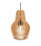 Maytoni Roots Lampa Wisząca Drewniana 1xE27 40W Czarny MOD191PL-01W Maytoni Roots Lampa Wisząca Drewniana 1xE27 40W Czarny MOD191PL-01W