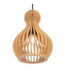 Lampy wiszące - Maytoni Roots Lampa Wisząca Drewniana 1xE27 40W Czarny MOD192PL-01W - product 3