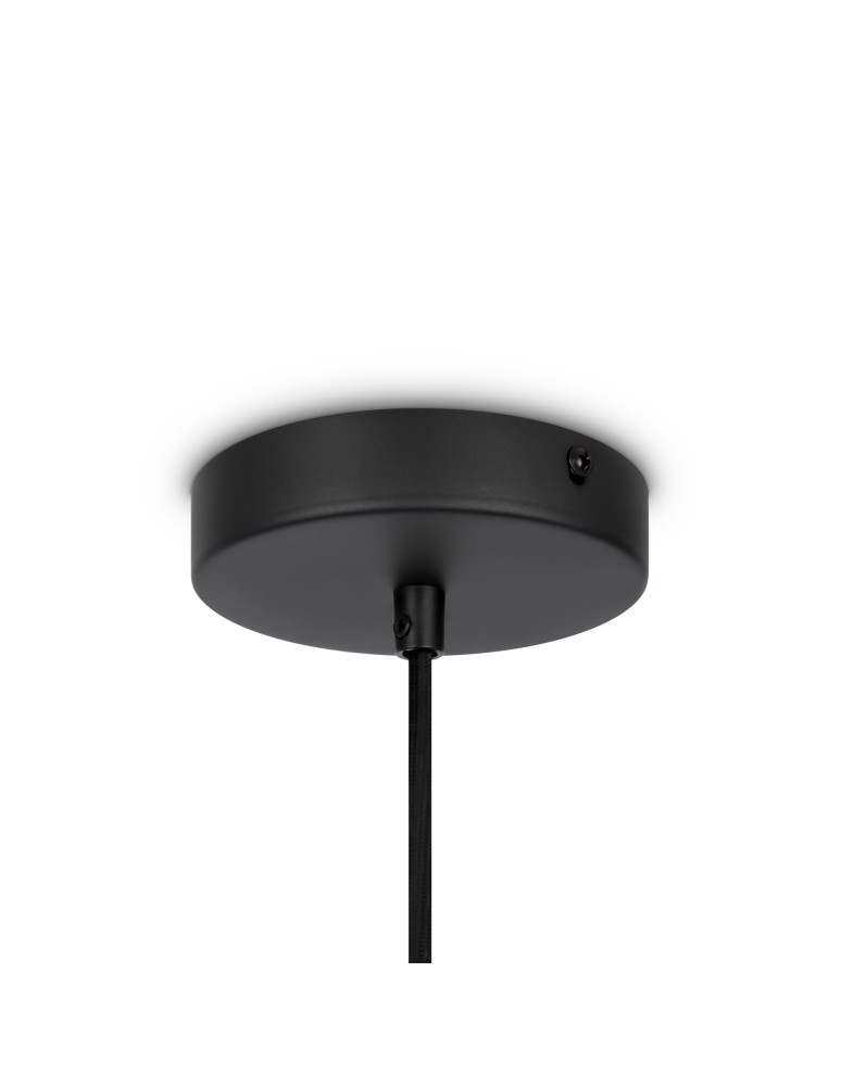 Maytoni Roots Lampa Wisząca Drewniana 1xE27 40W Czarny MOD192PL-01W